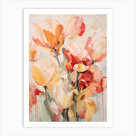 Fall Flower Painting Tulip 2 Art Print