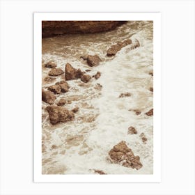 Foamy Waves Art Print