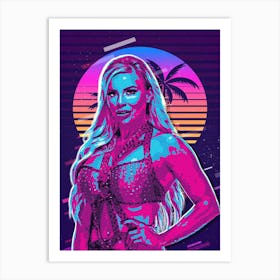 Dana Brooke 80s Retro Art Print