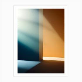 Threshold of Ligh: Minimalist Digital Abstract Artwork Art Print