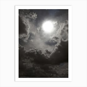 Summer Sun Shining Through the Clouds Art Print