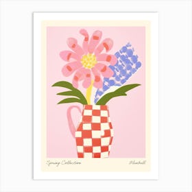 Spring Collection Bluebell Flower Vase 2 Art Print