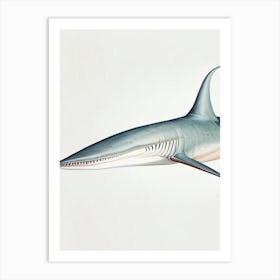 Goblin Shark Vintage Art Print