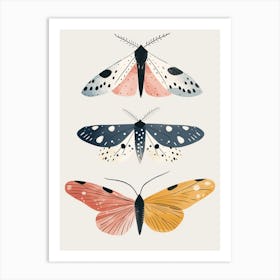 Colourful Insect Illustration Moth 24 Art Print
