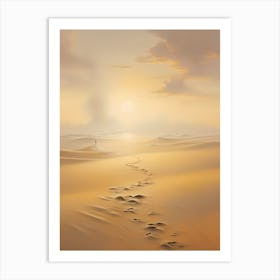 Footprints In The Sand Art Print