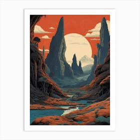 Desert Landscape 1 Art Print