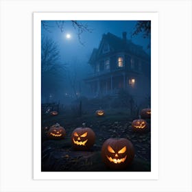 Halloween Pumpkins 17 Art Print