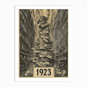 Aihrgdesign A Vintage Historical Poster Symbolizing The 1923 2 Art Print