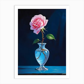 Rose In A Vase 1 Art Print