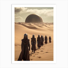 Dune Fan Art Procession In The Desert Art Print