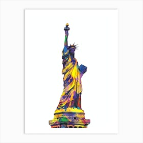 Statue Of Liberty Pop Art 2 Art Print