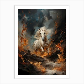 Fire Horse Art Print