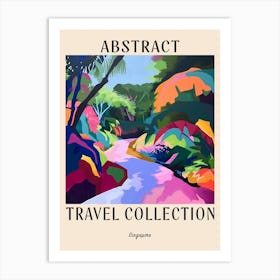 Abstract Travel Collection Poster Singapore 6 Art Print