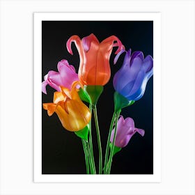 Bright Inflatable Flowers Canterbury Bells 1 Art Print