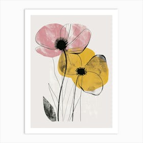 Cairo Flower Market Boho Minimalist Style Art Print