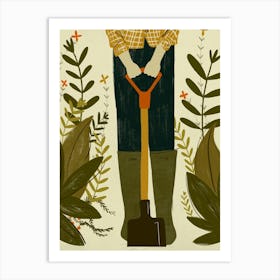 Gardener Man  Art Print