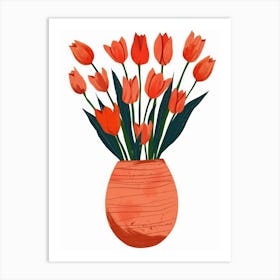 Tulips In A Vase 23 Art Print