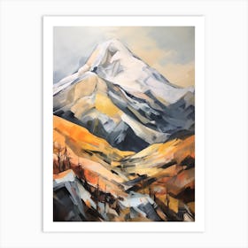 Ben Oss Scotland Mountain Painting Art Print