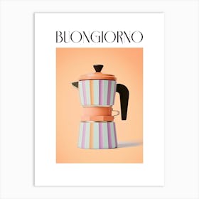 Moka Espresso Italian Coffee Maker Buongiorno 6 Art Print