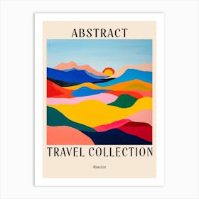Abstract Travel Collection Poster Namibia 4 Art Print