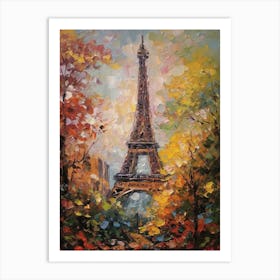 Eiffel Tower Paris France Pissarro Style 6 Art Print