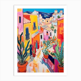 Alicante Spain 4 Fauvist Painting Art Print