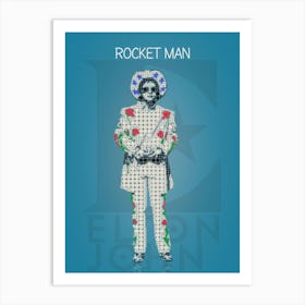 Rocket Man Elton John Art Print
