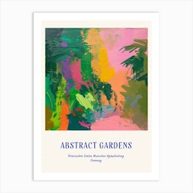 Colourful Gardens Botanischer Garten Muenchen Nymphenburg Germany 2 Blue Poster Art Print