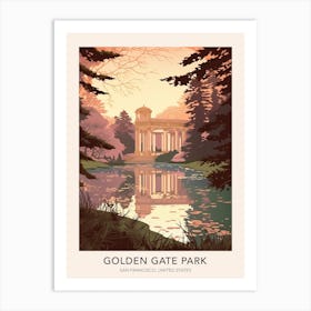 Golden Gate Park San Francisco Travel Poster Art Print