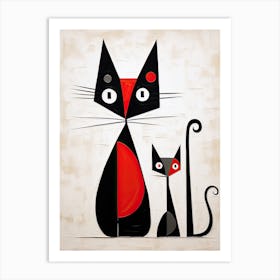 Cat Family Art Print