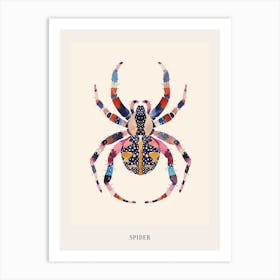 Colourful Insect Illustration Spider 15 Poster Art Print