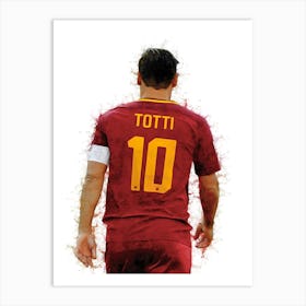 Francesco Totti Watercolor Art Print