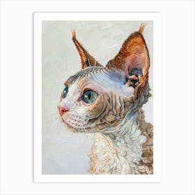 Devon Rex Painting 3 Art Print