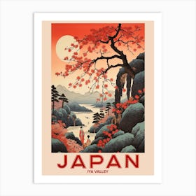 Iya Valley, Visit Japan Vintage Travel Art 2 Art Print