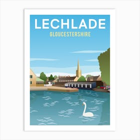 Lechlade River Art Print