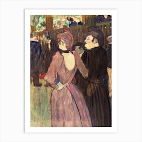 La Goulue And Her Sister (1892) 1, Henri de Toulouse-Lautrec Art Print