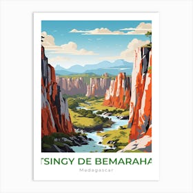 Madagascar Tsingy De Bemaraha Travel Art Print