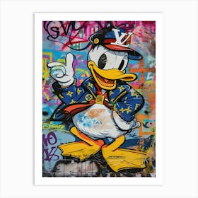 Donald Duck Collabration Louis Vuitton 1 Art Print