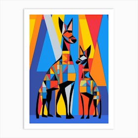 Kangaroo Abstract Pop Art 2 Art Print