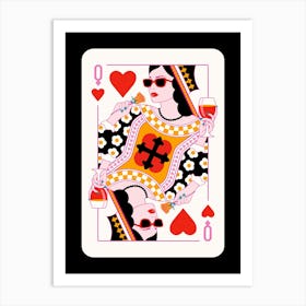 Queen Of Hearts 5 Art Print