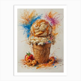 Ice Cream Cone 71 Art Print