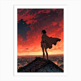 Attack On Titan Anime Manga Art Print