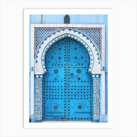 Blue Door In Morocco 4 Art Print