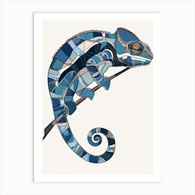 Carpet Chameleon Modern Abstract Illustration 2 Art Print