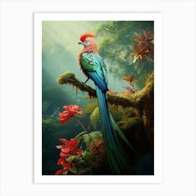 Regal Rainforest: Resplendent Quetzal Art Art Print