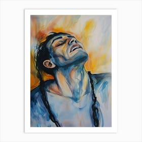 Shiva Young Man Oil Painting Art Print