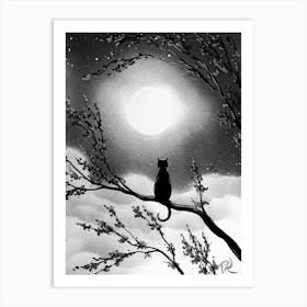 white and black 6 Art Print