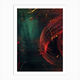 Abstract Swirls In Space Art Print