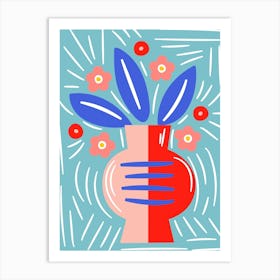 Vase With Flowers Art Print