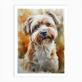 Maltese Watercolor Painting 2 Art Print